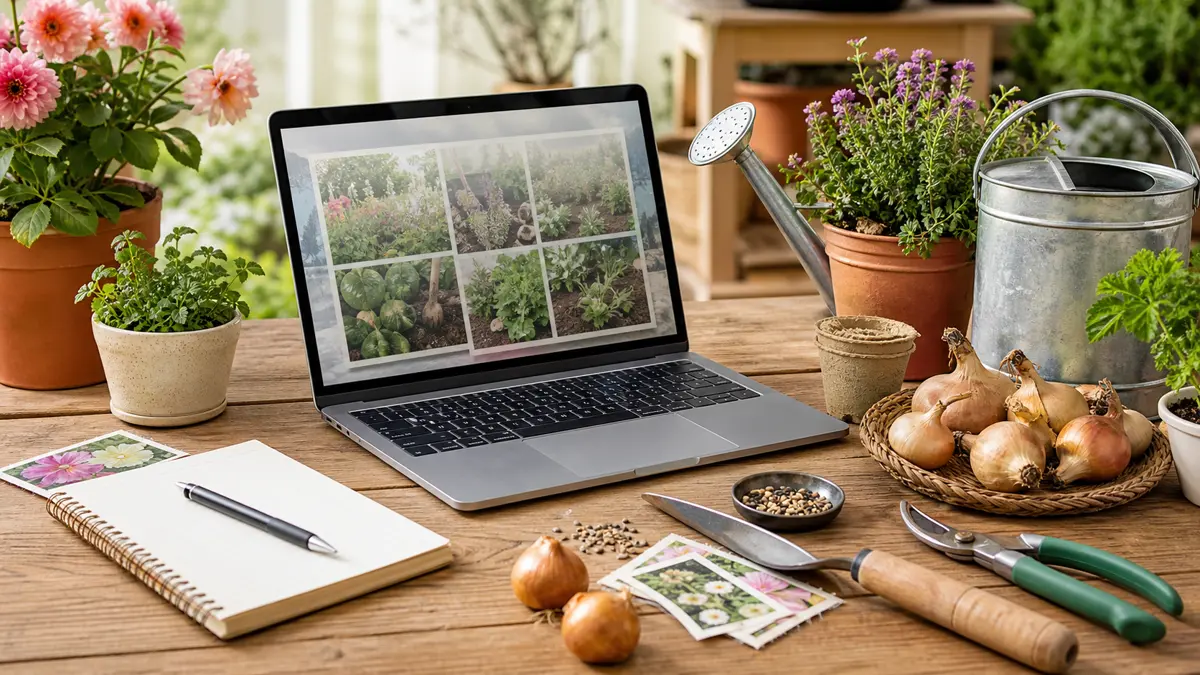 Garden center online in un giardino italiano