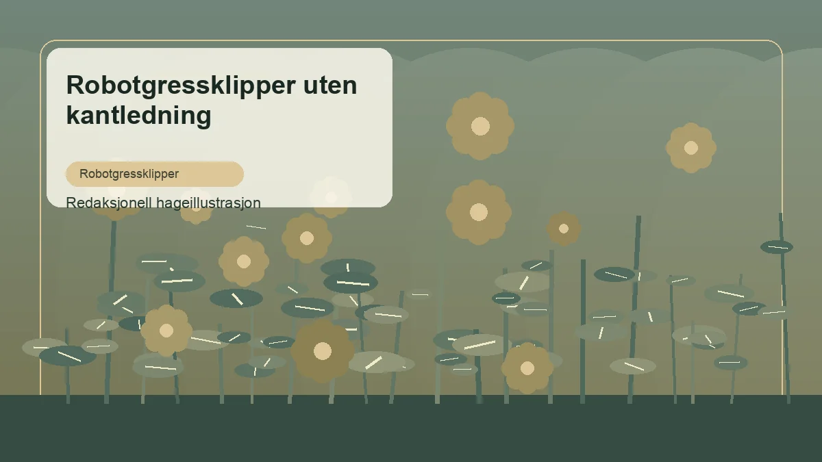 Robot tagliaerba senza filo perimetrale mostrato come illustrazione editoriale in un giardino italiano